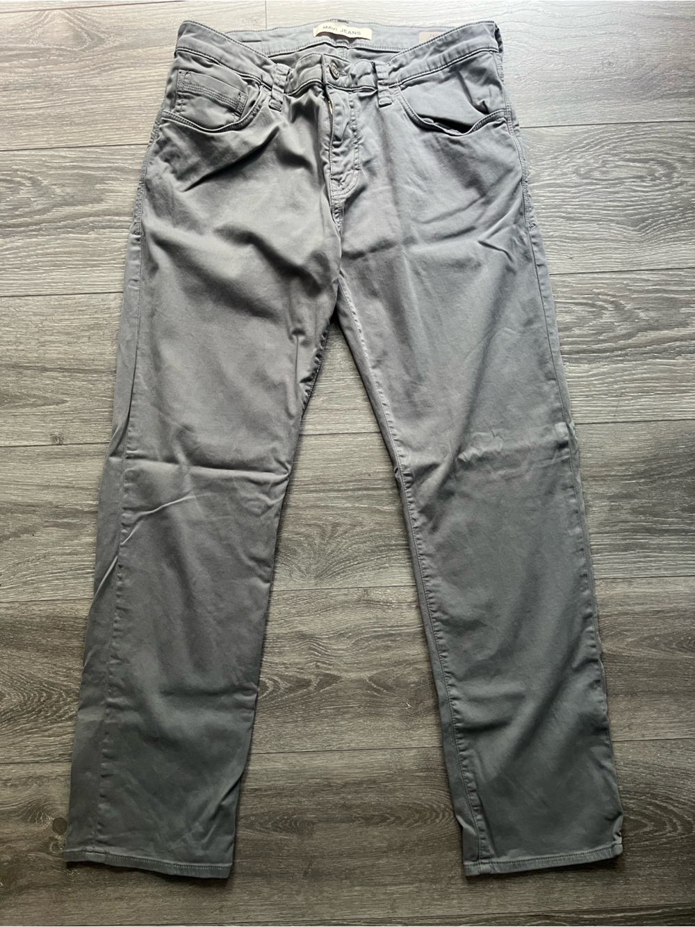 Mavi Men’s Gray Soft Zach Slim Straight Leg Jeans Size 34 x 32 Casual Classic